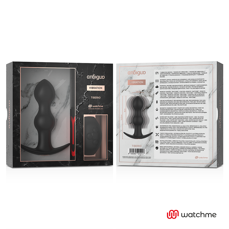 Anbiguo Watchme Remote Control Plug Anal Vibrator Tiberio