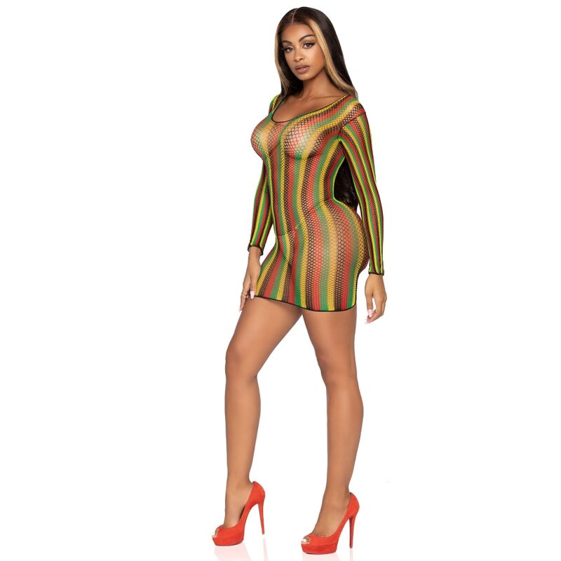 Leg Avenue Dresses Leg Avenue - Rasta Mini Dress One Size