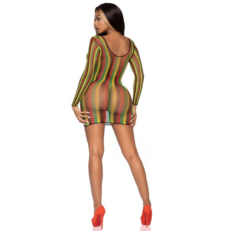 Leg Avenue Dresses Leg Avenue - Rasta Mini Dress One Size