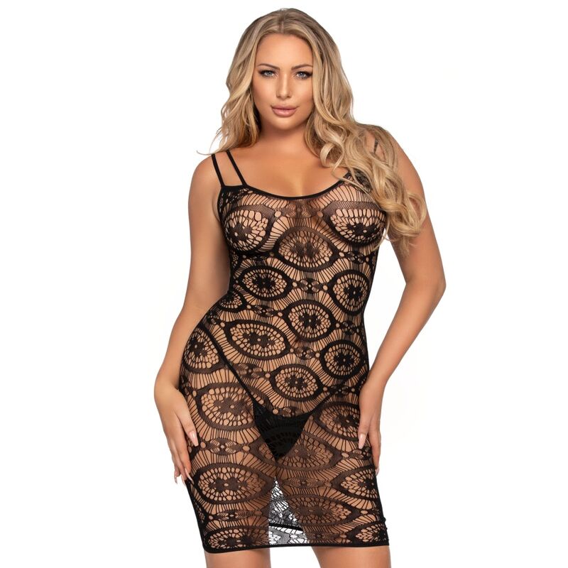Leg Avenue Dresses Leg Avenue - Daisy Crochet Mini Dress One Size