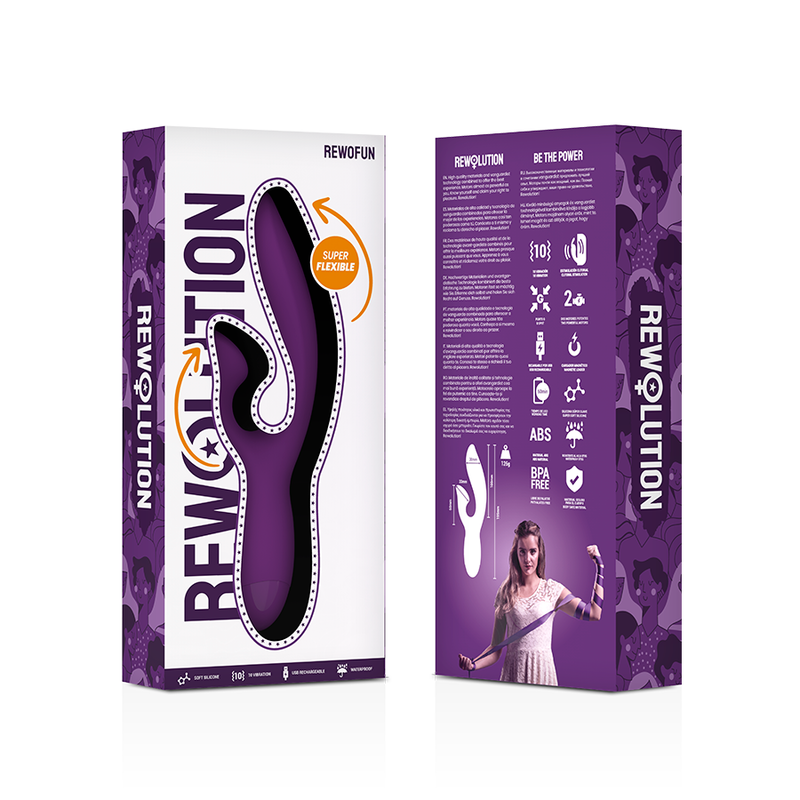 Rewolution Rewofun Flexible Vibrator With Rabbit