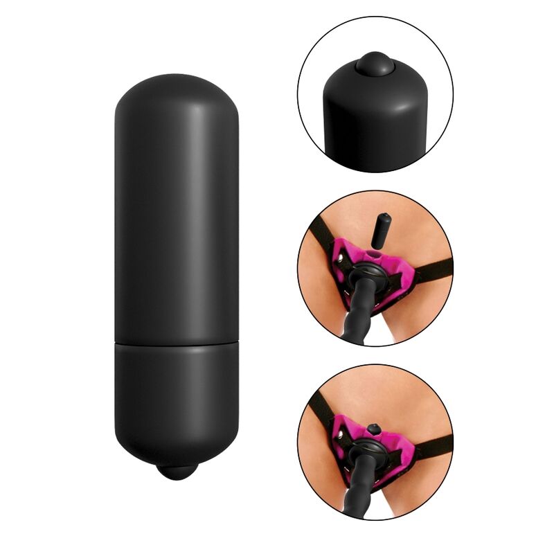 Fetish Fantasy Series Vibrating Strap-On Set Purple.