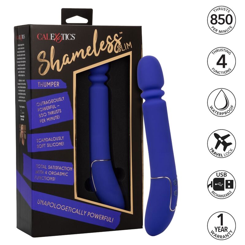 Calexotics Shameless Slim Thumper - Blue