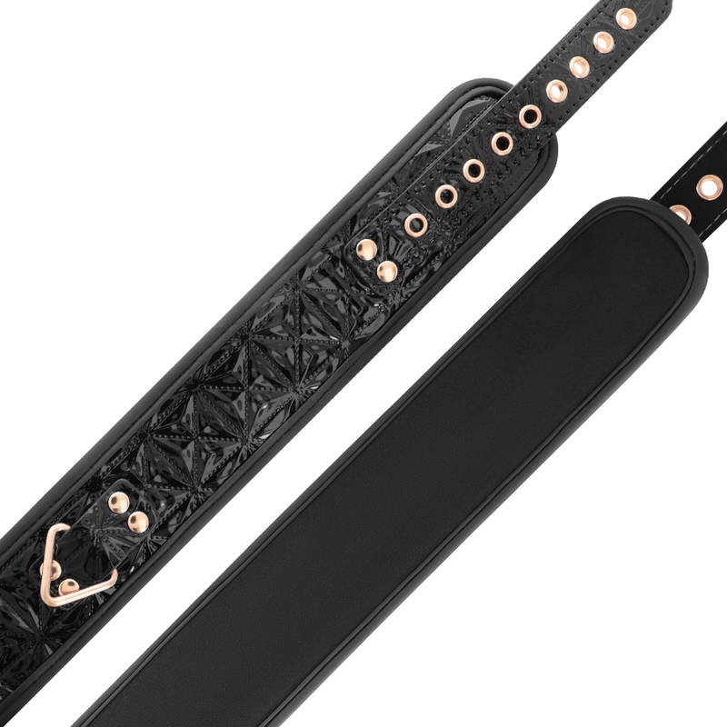 Begme Black Edition Begme - Black Edition Premium Vegan Leather Collar With Neoprene Lining