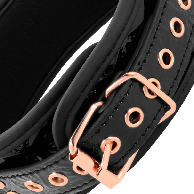 Begme Black Edition Begme - Black Edition Premium Vegan Leather Collar With Neoprene Lining