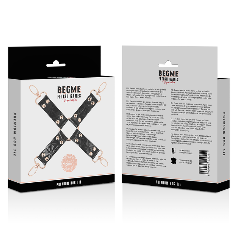 Begme Black Edition Begme - Black Edition Vegan Leather Hog Tie