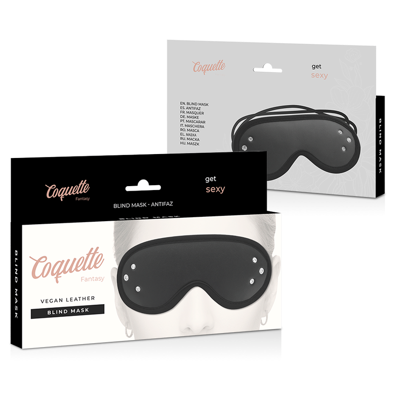 Coquette Fantasy Coquette Chic Desire - Fantasy Vegan Leather Blind Mask With Neoprene Lining