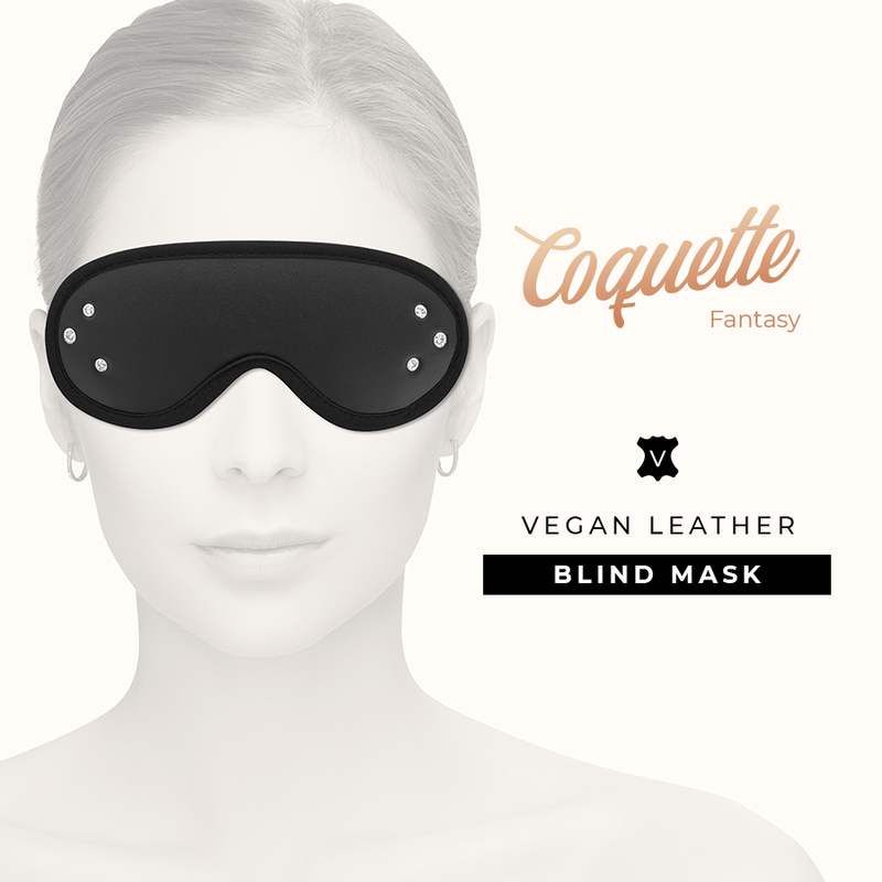 Coquette Fantasy Coquette Chic Desire - Fantasy Vegan Leather Blind Mask With Neoprene Lining