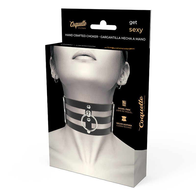 Coquette Accessories Coquette Chic Desire - Fetish Style Vegan Leather Choker