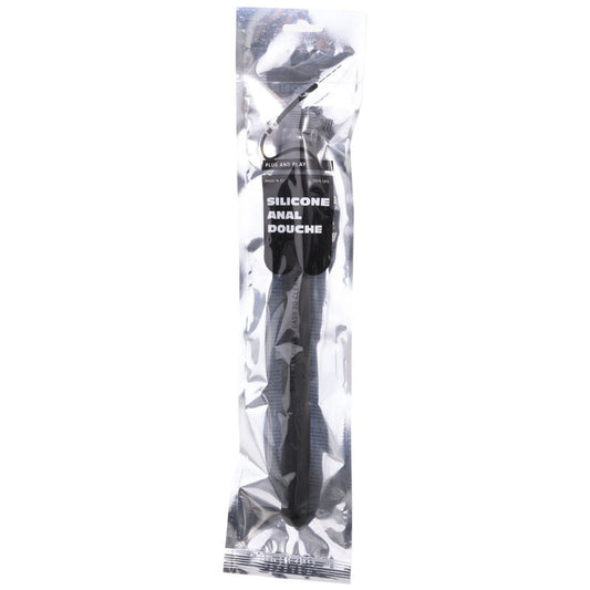 All Black Beaded Shower Anal Silicone 27 Cm