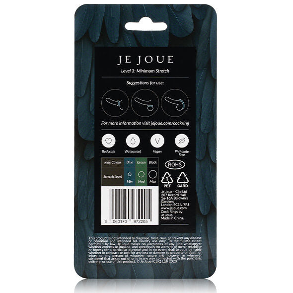 Je Joue Blue Silicone Ring - Minimum Strangulation