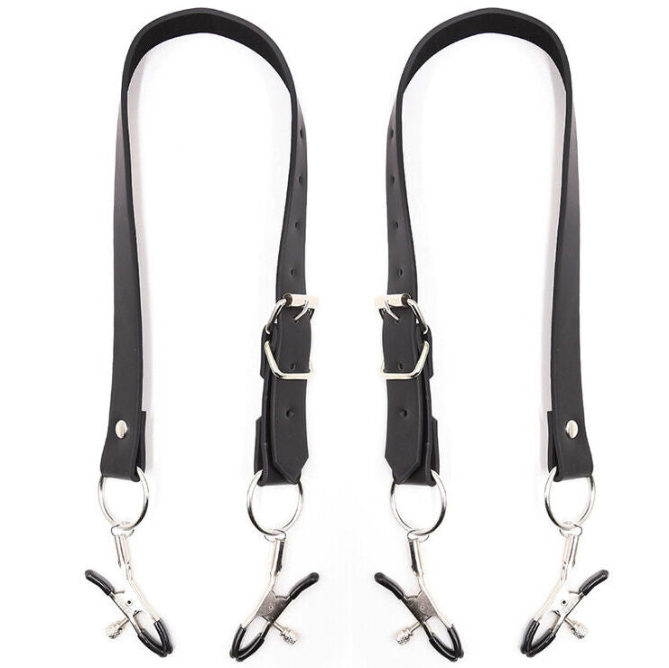Ohmama Fetish Clitoris Clamps With Leg Straps