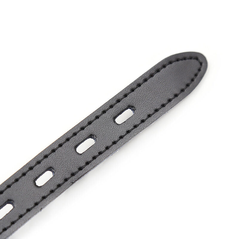 Ohmama Fetish Silicone Ball Gag With Leather Belt (Padlock Included)