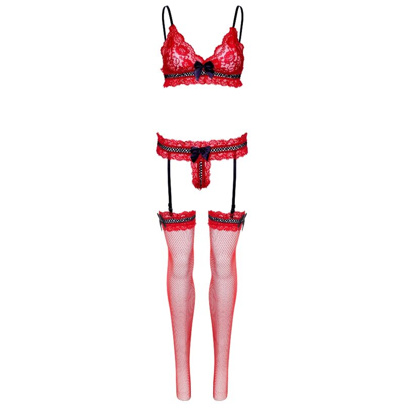 Leg Avenue Sets Leg Avenue - Three Pieces Set One Size - Red