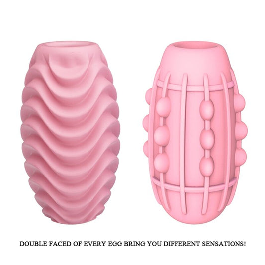 Pretty Love Male Pretty Love - Pink Double Sided Masturbator Egg