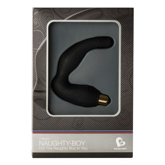 Rocks-Off Naughty-Boy Male G-Spot Massager 7 V Black