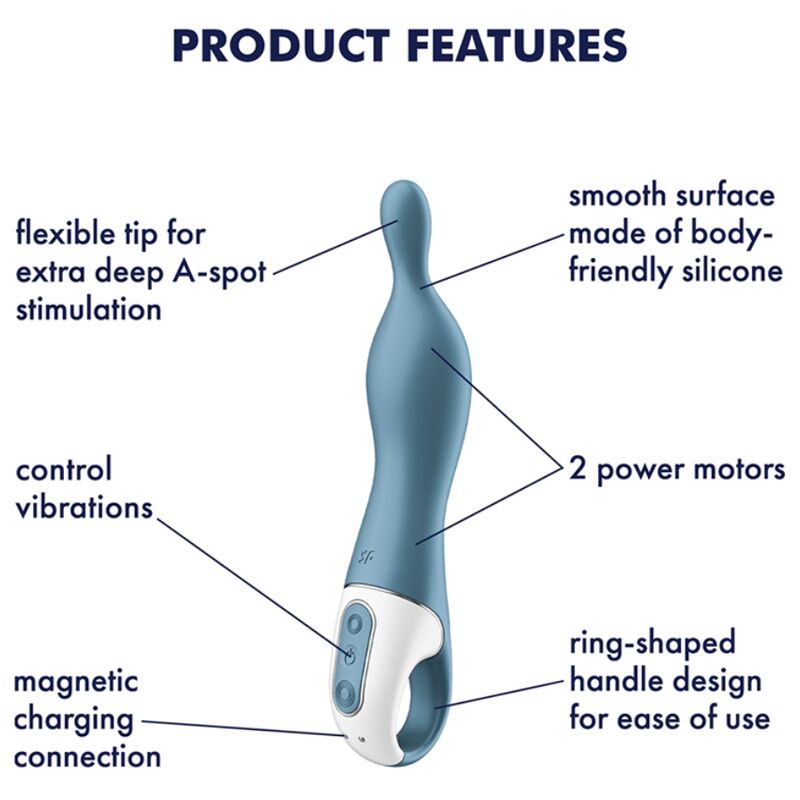 Satisfyer A-Mazing 1 Spot Vibrator Blå