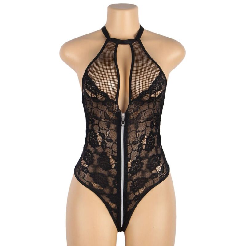 Subblime Bodies Subblime - Teddy Floral Lace Zipper S/M