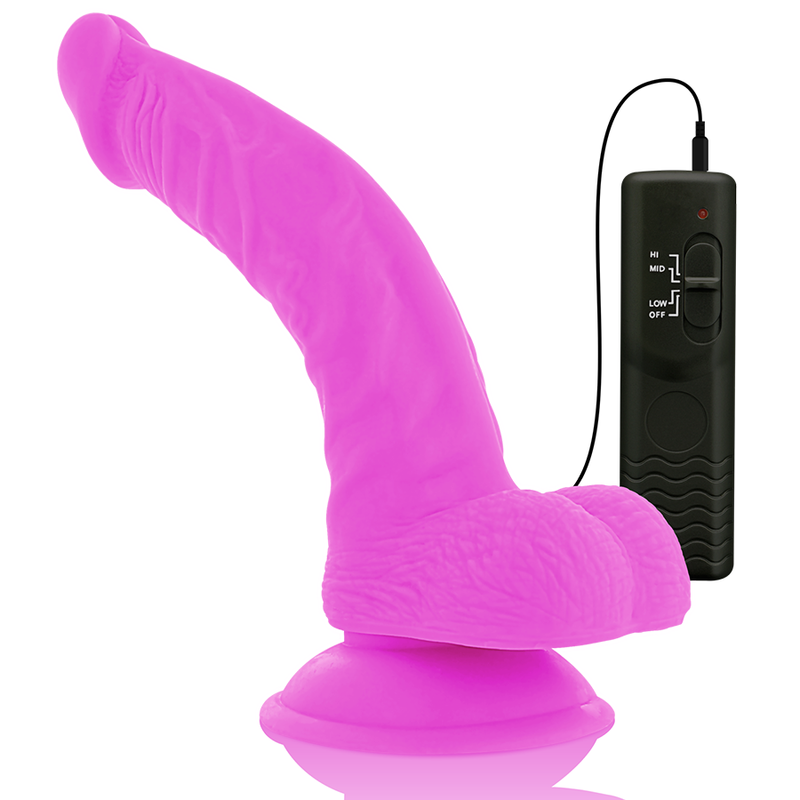 Diversia Flexible Vibrating Dildo Purple 21.5 Cm -O- 4.5 Cm