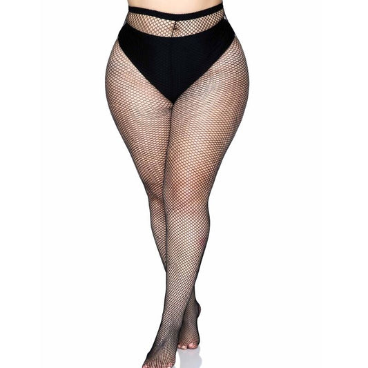 Leg Avenue Hosiery Leg Avenue - Backseam Pantyhose Black Plus Size