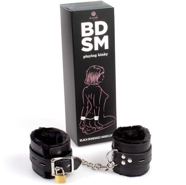 Secretplay 100% Fetish Secretplay - Black Bondage Handcuffs Bdsm Collection