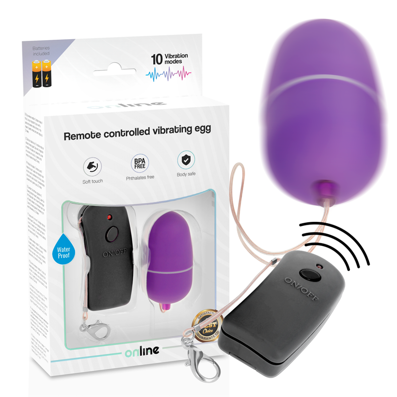 Online Remote Controlled Vibrating Egg Purple