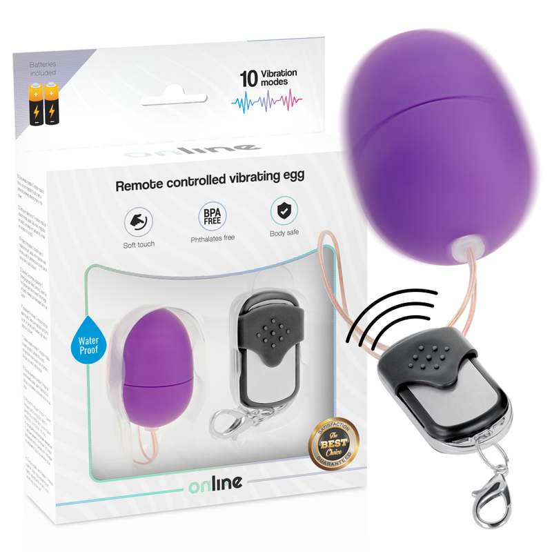 Online Remote Control Vibrating Egg S Purple