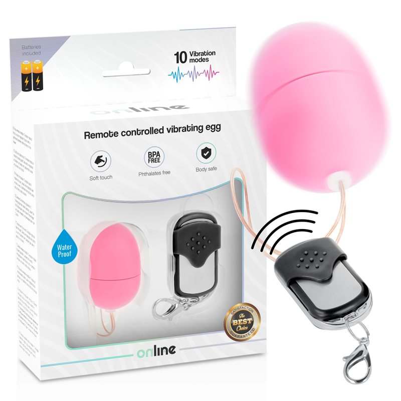 Online Remote Control Vibrating Egg S Pink