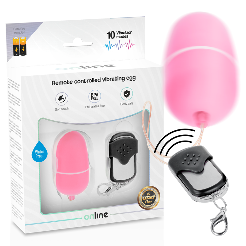 Online Remote Control Vibrating Egg M Pink