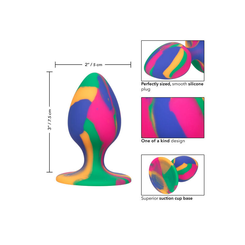 Calexotics Cheeky Medium Tie-Dye Plug Anal