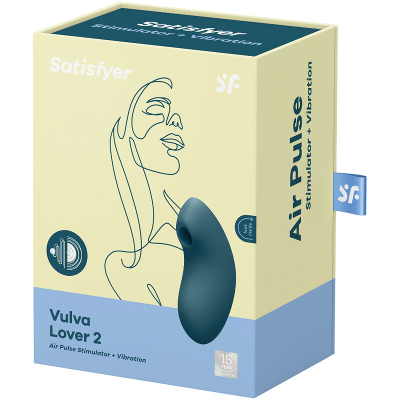 Satisfyer Vulva Lover 2 Genopladelig Luftbølge Klitoris Vibrator