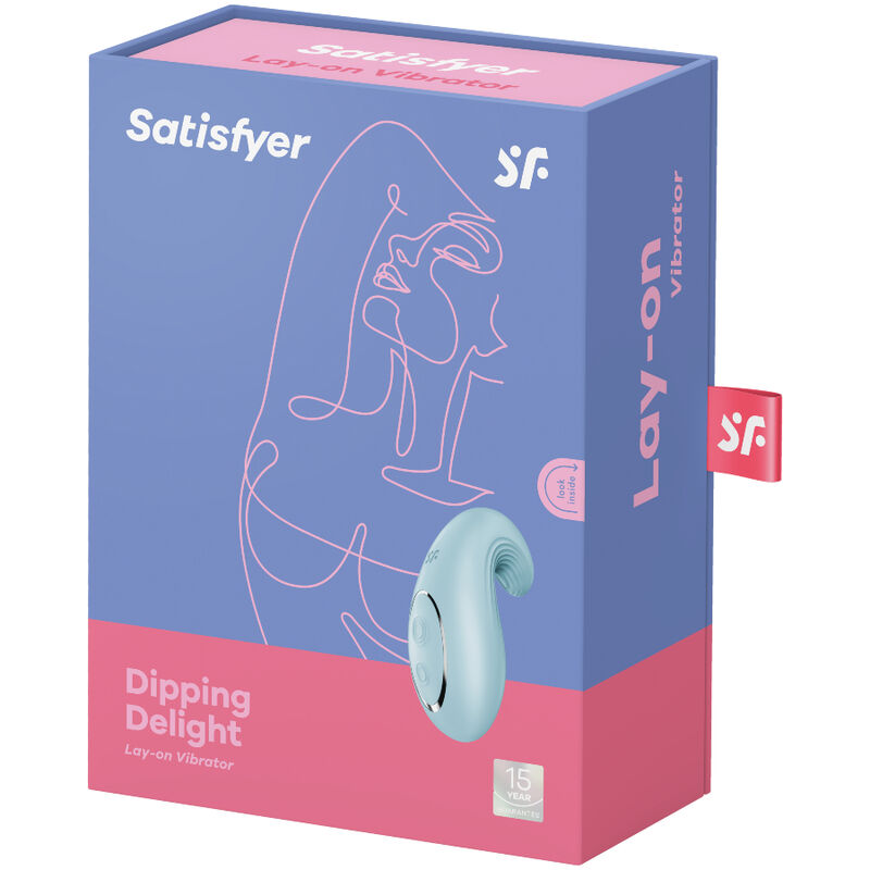 Satisfyer Dipping Delight Genopladelig Klitoris Vibrator Blå