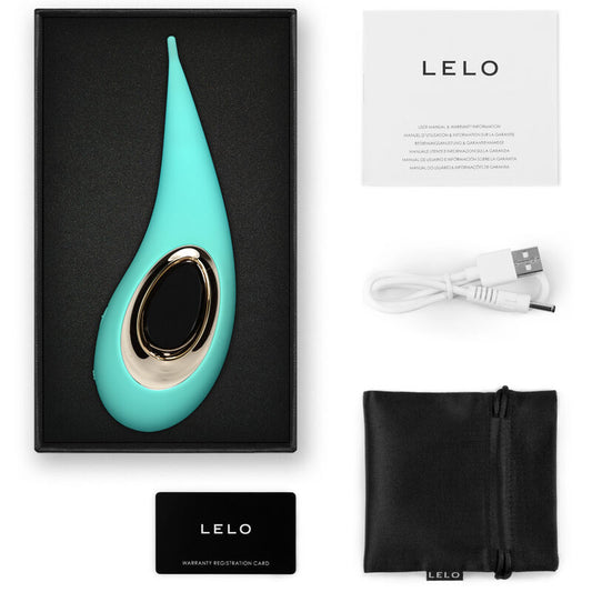 Lelo Dot Clitoris Stimulator - Aqua Green