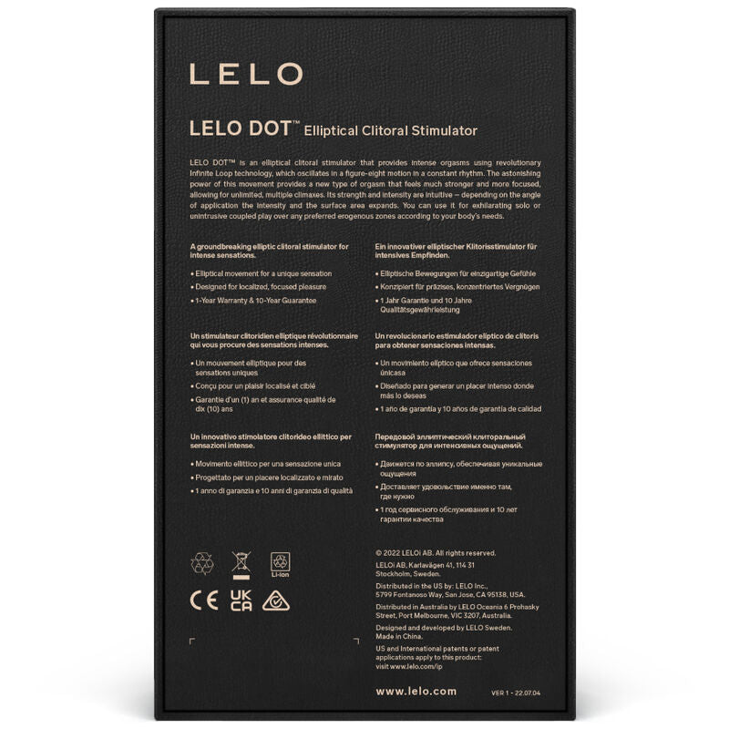 Lelo Dot Clitoris Stimulator - Lilac