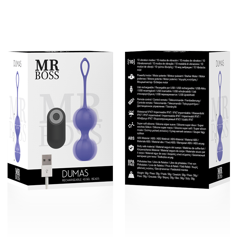 Mr. Boss Mr Boss - Dumas Vibrating Kegel Beads Remote Control