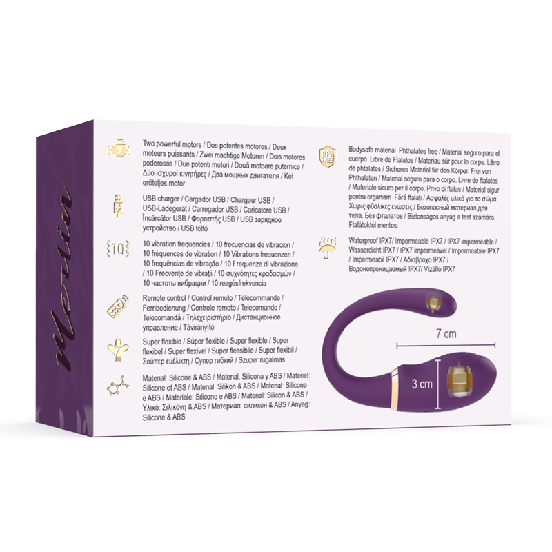 Treasure Merlin Double Couple Vibrator Remote Control