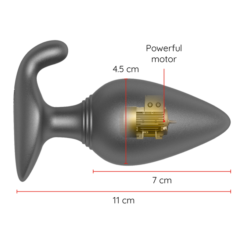 Oninder Rio Plug Anal Vibrador Negro - App Gratuita