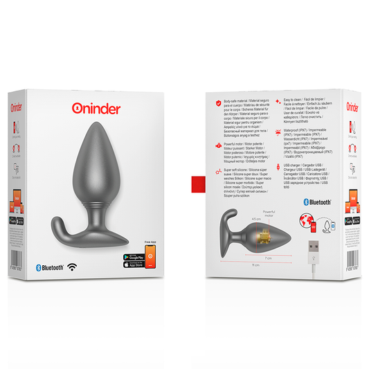 Oninder Rio Plug Anal Vibrador Negro - App Gratuita