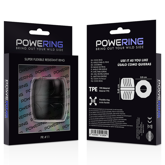 Powering Super Flexible And Resistant Penis Ring 5 Cm Pr11 Black