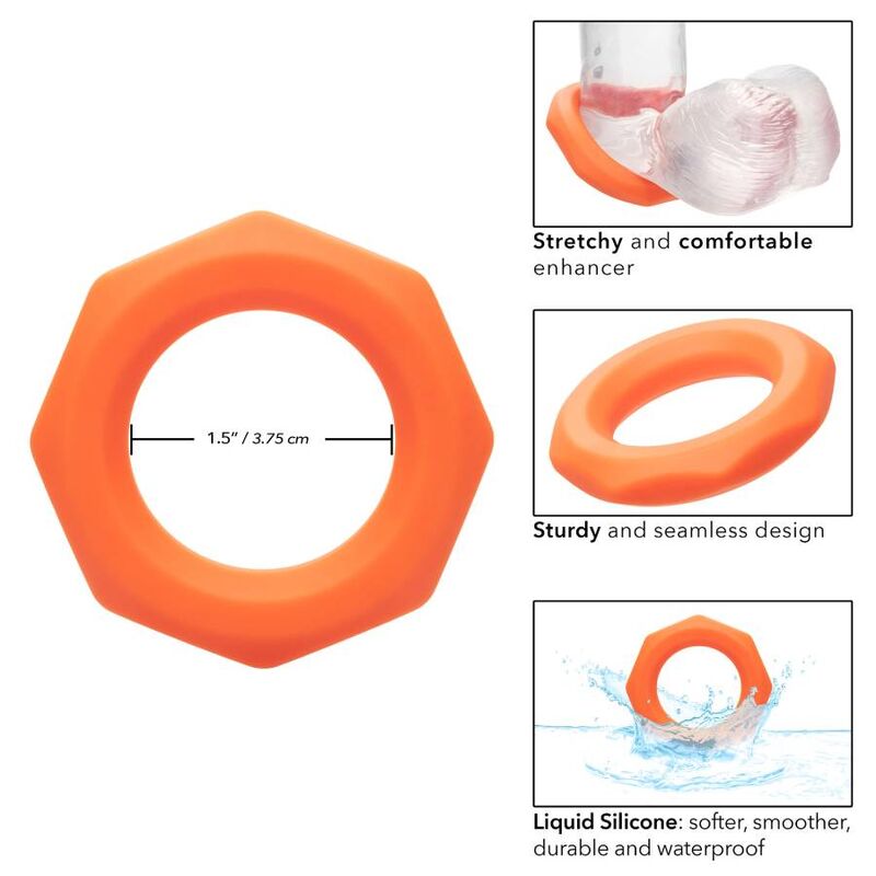 Calexotics Alpha Sexagon Ring Orange
