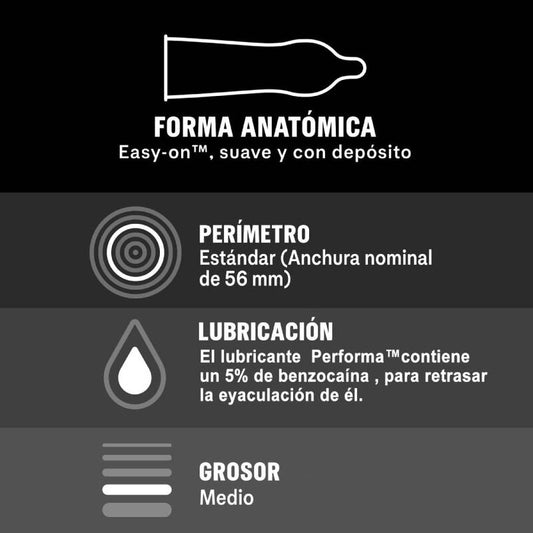 Durex Condoms Durex - Pleasure Prolonged Delayed 12 Units