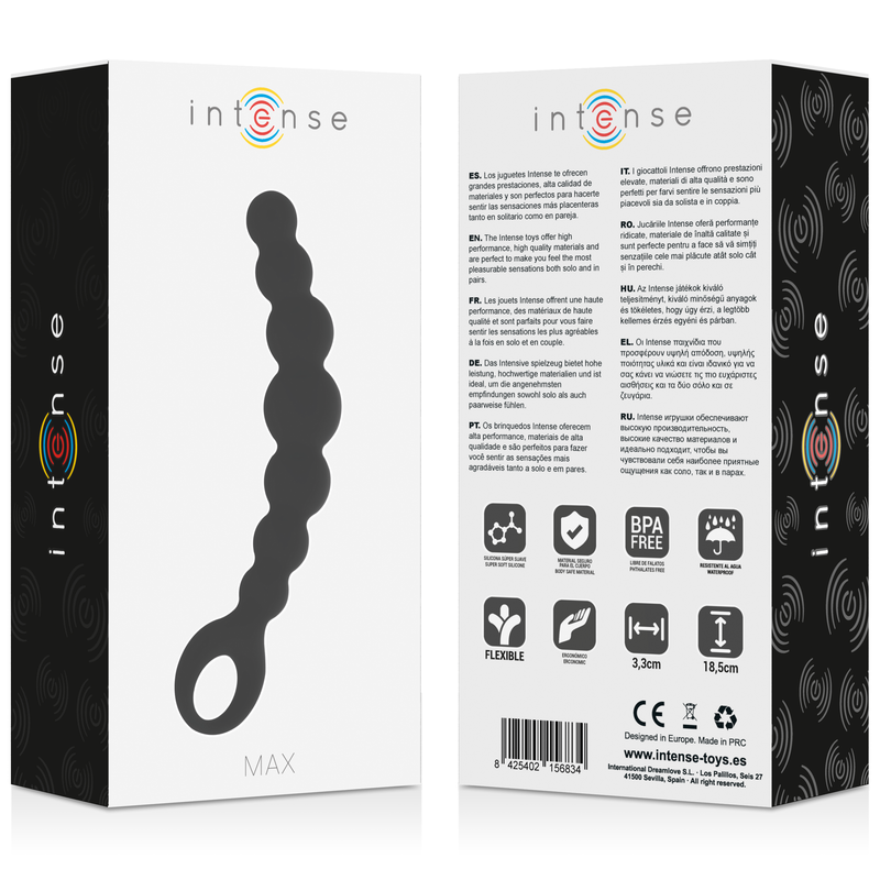 Intense Anal Toys Intense - Anal Beads Max Black