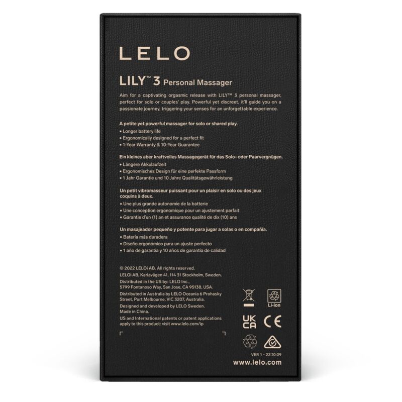 Lelo Lily 3 Masajeador Personal - Verde Agua
