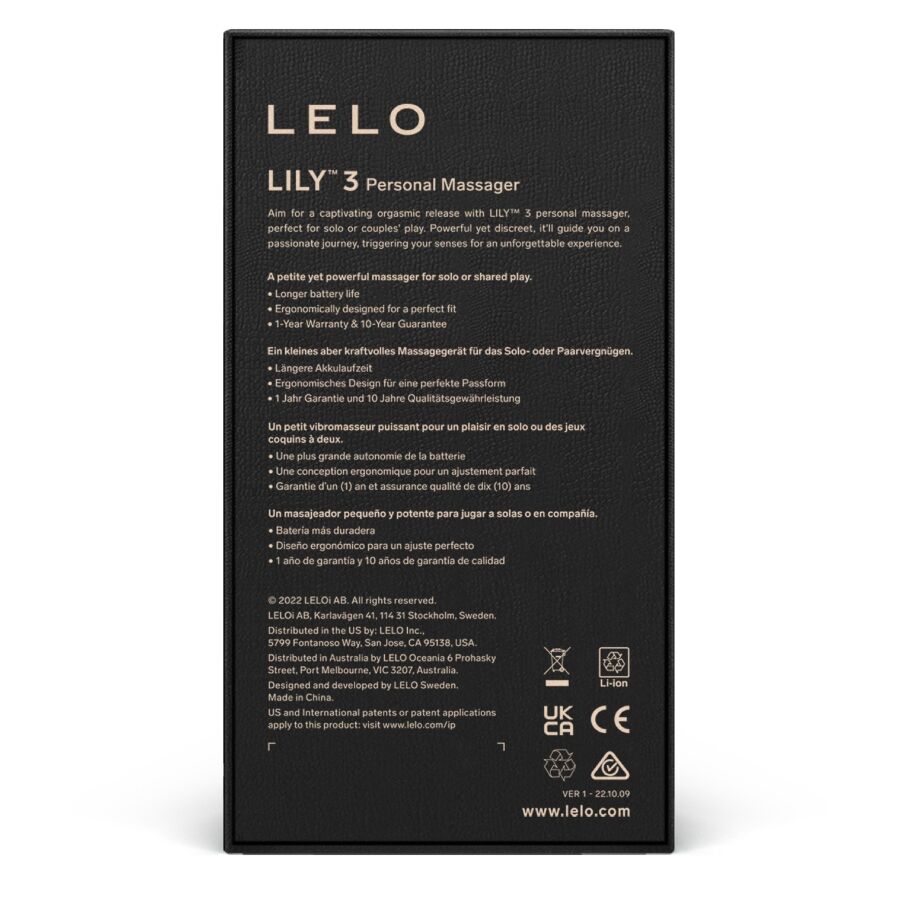 Lelo Lily 3 Masajeador Personal - Verde Agua