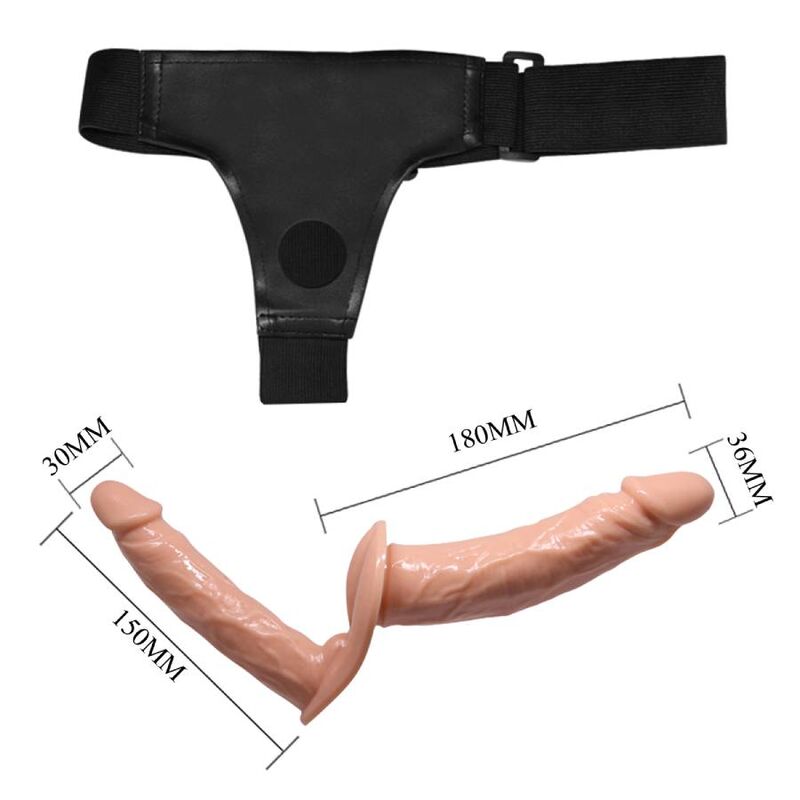 Baile Harness Collection Baile - Ultra Passionate Double Dildos With Harness