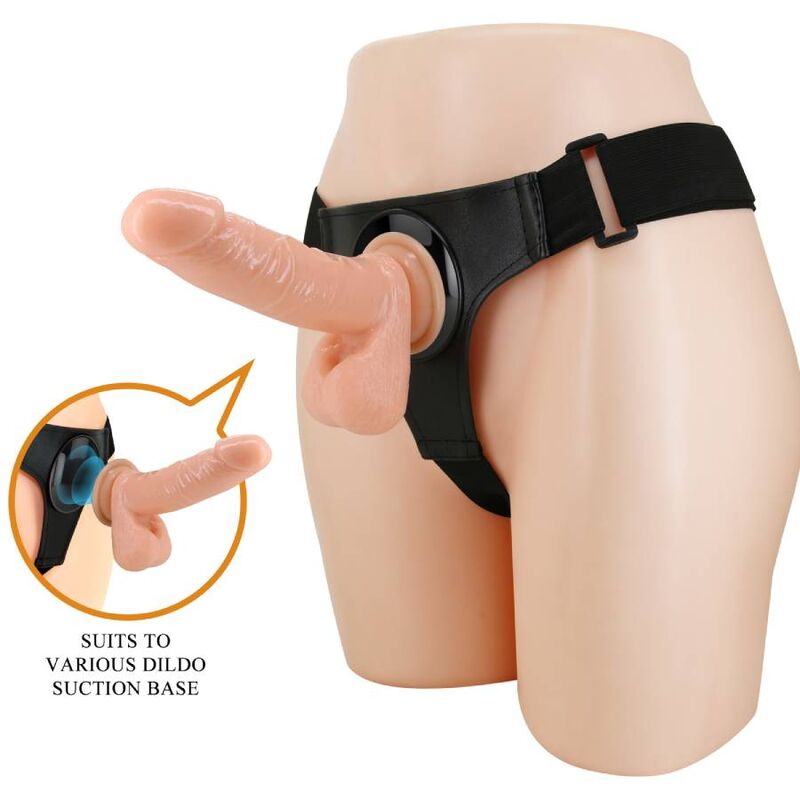 Pretty Love Harness Briefs Universal Harness With Dildo Tom 20 Cm Natural