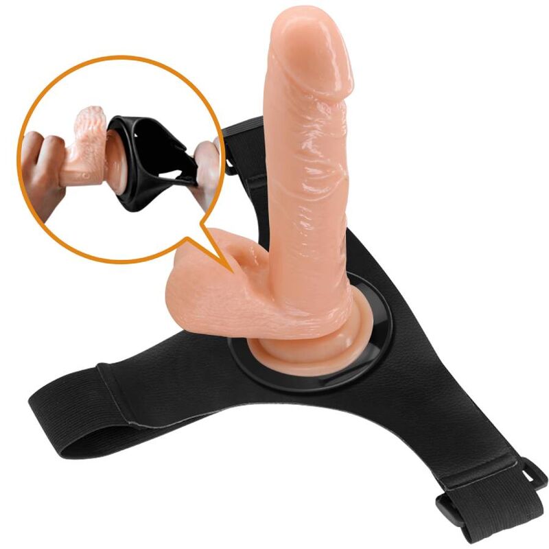 Pretty Love Harness Briefs Universal Harness With Dildo Tom 20 Cm Natural