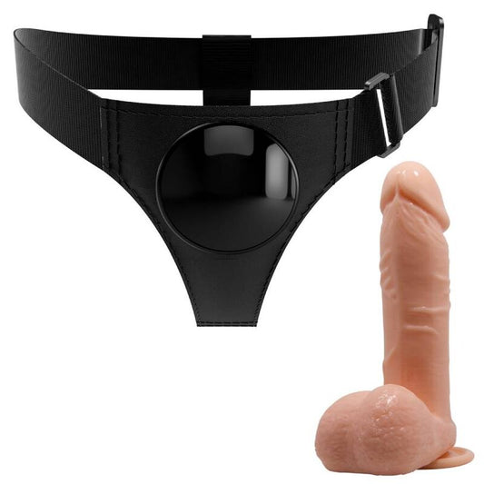 Pretty Love Harness Briefs Universal Harness With Dildo Tom 20 Cm Natural