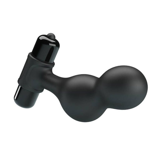 Mr Play Black Silicone Vibrator Anal Plug