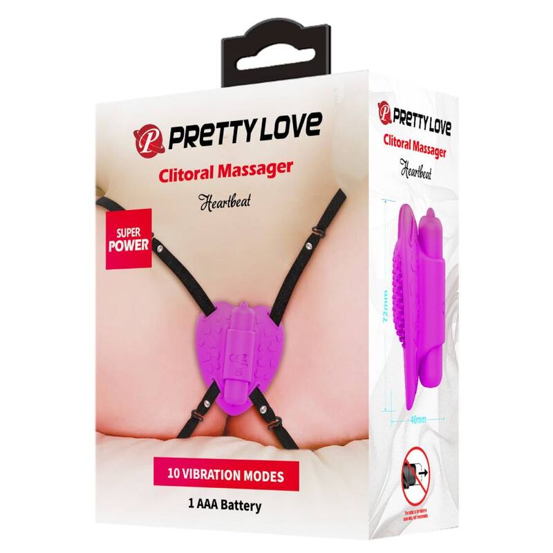 Pretty Love Heartbeat Clitoris Massager 10 Vibration Modes